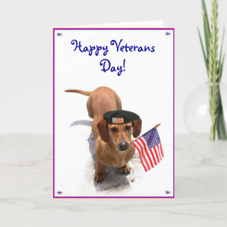 Tarjeta de felicitación feliz del Dachshund del
