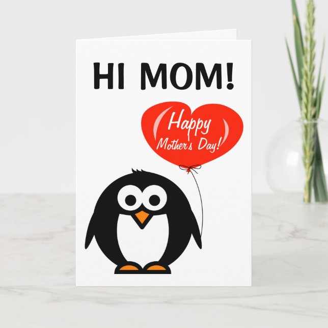 Tarjeta de felicitación feliz del Día de la Madre (Anverso)