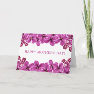 Tarjeta de felicitación feliz del día de madre de