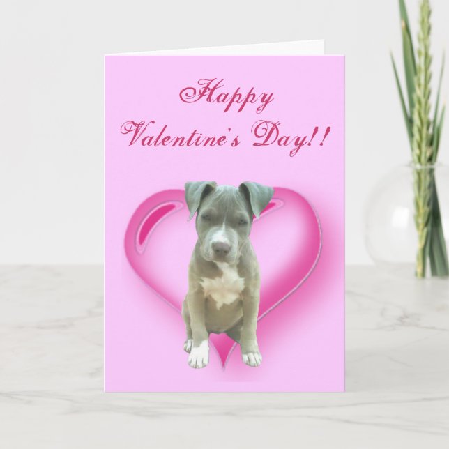 Tarjeta de felicitación feliz del perrito de (Anverso)