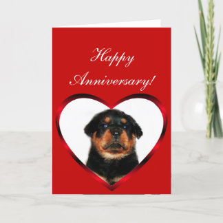 Tarjeta de felicitación feliz del perrito de