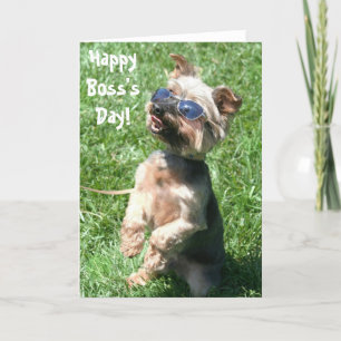 Tarjeta de felicitación feliz del terrier de