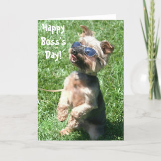 Tarjeta de felicitación feliz del terrier de