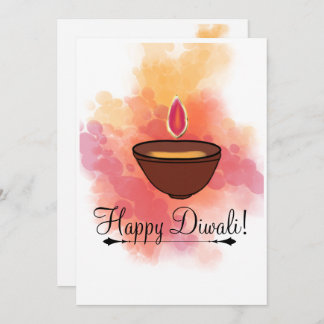Tarjeta de felicitación feliz Diwali