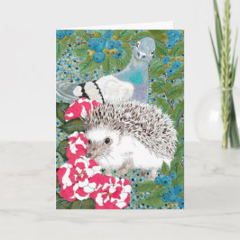 Tarjeta de felicitación feliz Hollow - Hedgehog
