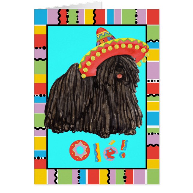 Tarjeta de felicitación Fiesta Puli (Frente)