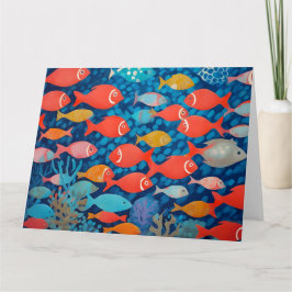 Tarjeta de felicitación Fish Big Doble