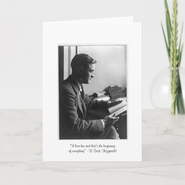 Tarjeta de felicitación Fitzgerald "Ese es el comi (Anverso)