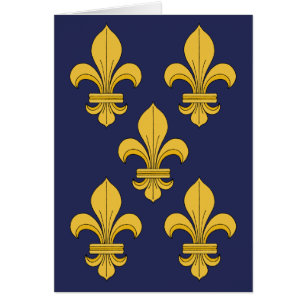 Tarjeta de felicitación Fleur-de-lis