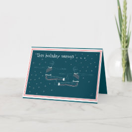 Tarjeta de felicitación flexible de 4" x 5.6" dobl
