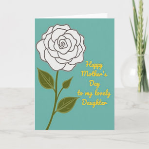 Tarjeta de Felicitación Flor de Cian