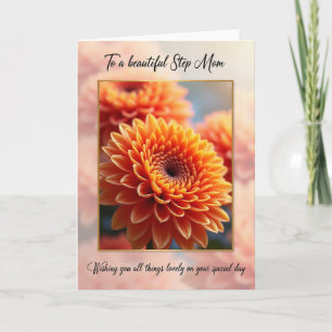 Tarjeta de Felicitación Floral Brillante