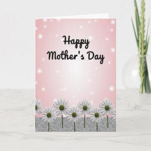 Tarjeta de felicitación floral con gradiente