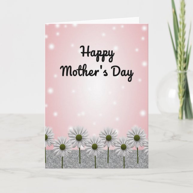 Tarjeta de felicitación floral con gradiente (Anverso)