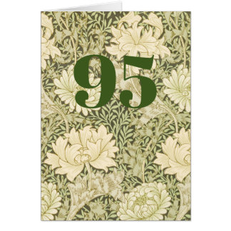 Tarjeta de felicitación floral de cumpleaños 95 pl