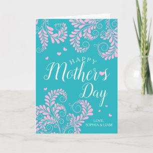 Tarjeta de felicitación Floral del Día de la Madre