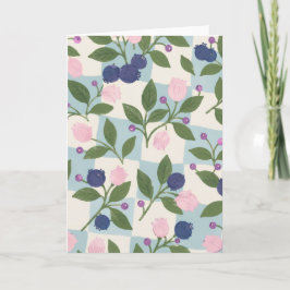 Tarjeta de felicitación floral del jardín de aránd