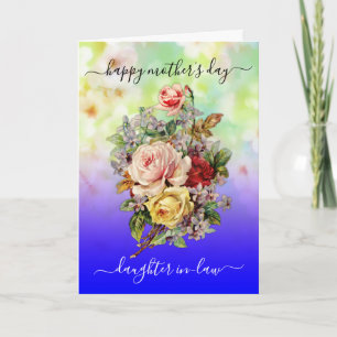 Tarjeta de felicitación floral elegante de diseño