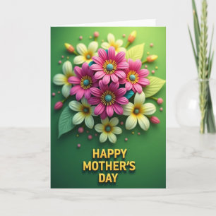 Tarjeta de felicitación Floral Esmeralda