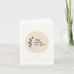 Tarjeta de felicitación floral estilo boho