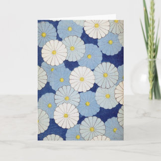 Tarjeta de felicitación floral japonesa