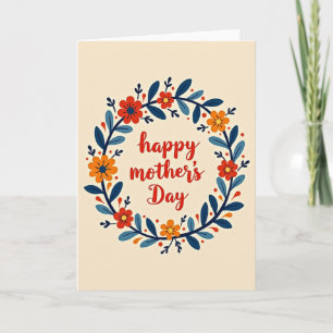 Tarjeta de felicitación floral para el alma gemela