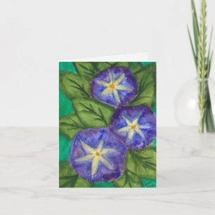 Tarjeta de felicitación "Flores Azules"