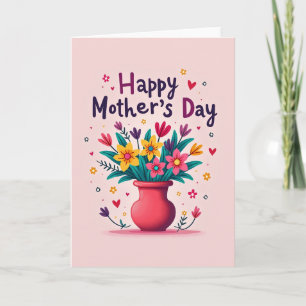 Tarjeta de Felicitación Flores de Alegría