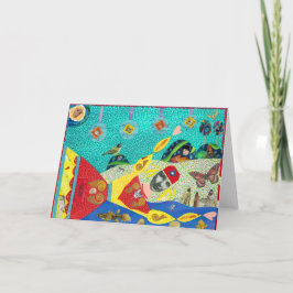 Tarjeta de felicitación Flotante Lady