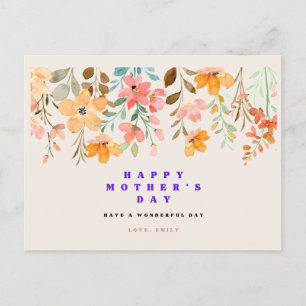 Tarjeta de felicitación Flowers Happy Mothers Day