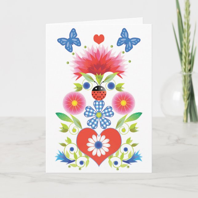 Tarjeta de felicitación Folkfest (Anverso)