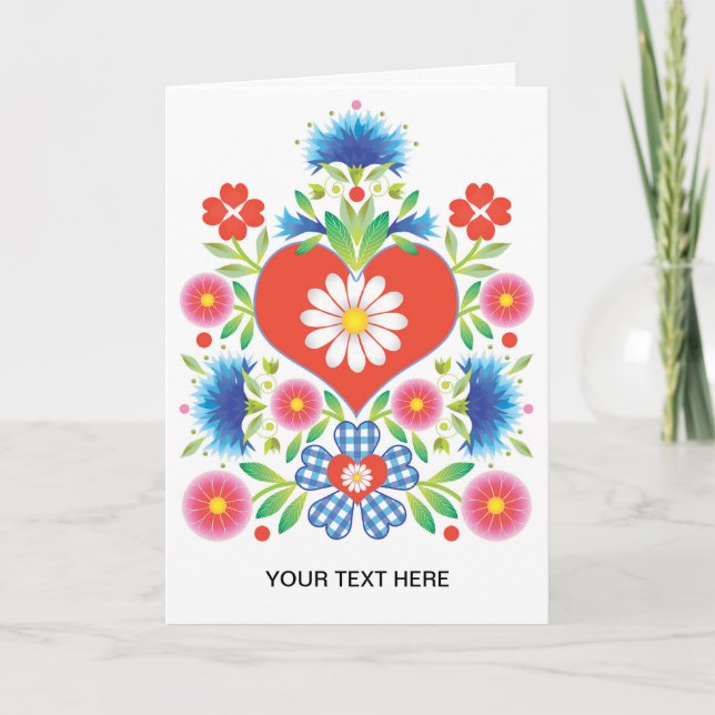 Tarjeta de felicitación Folkfest (Anverso)
