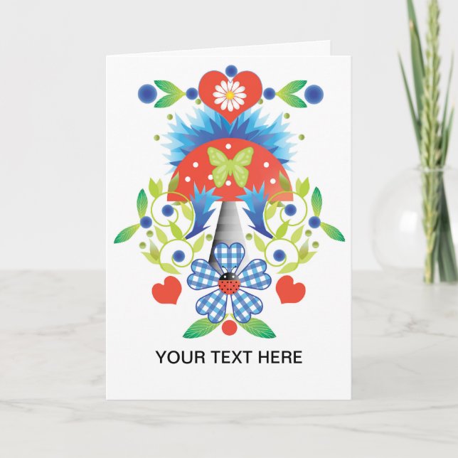 Tarjeta de felicitación Folkfest (Anverso)