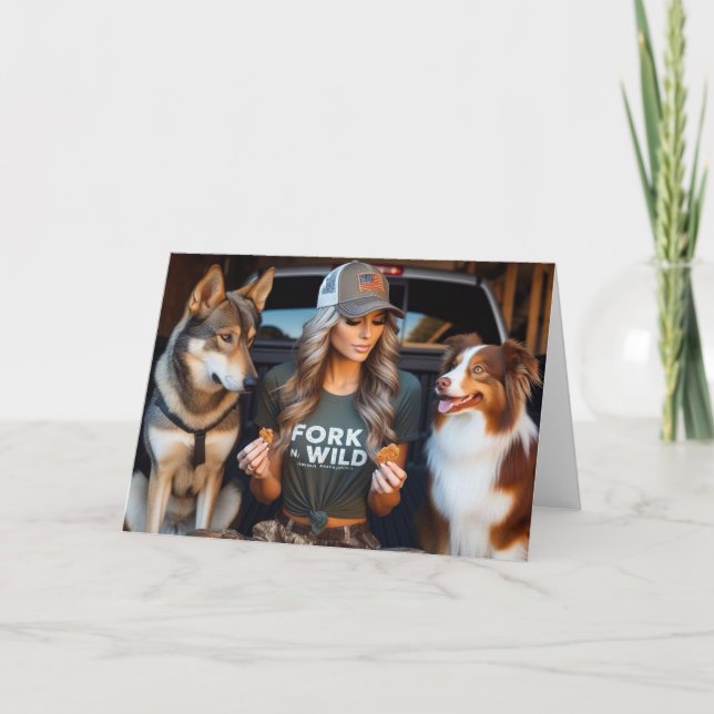 Tarjeta de felicitación ForknWild Bella Artes (Anverso)