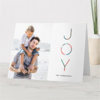 Tarjeta de felicitación fotográfica de Navidad pin