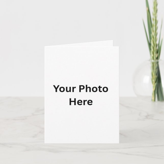 Tarjeta de felicitación fotográfica de personaliza (Anverso)