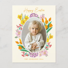 Tarjeta de felicitación fotográfica floral de Pasc