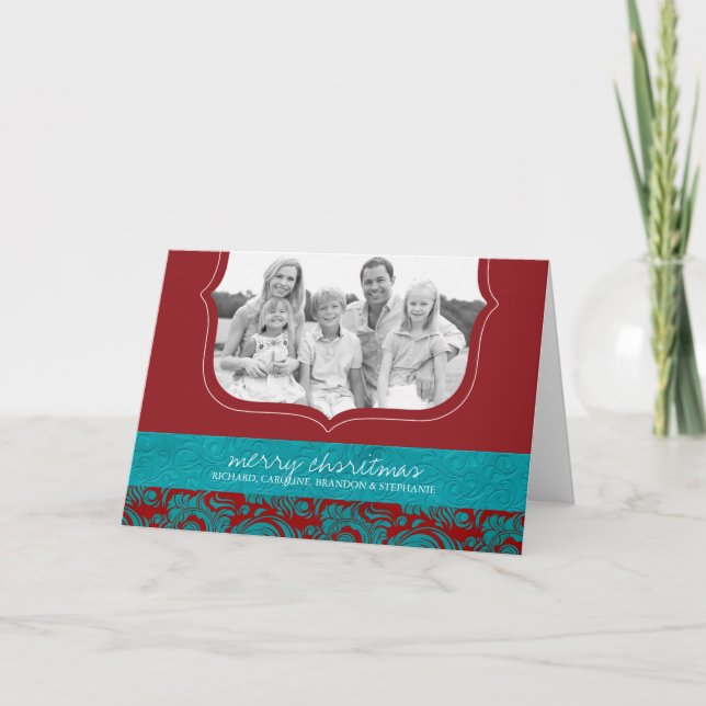 Tarjeta de felicitación fotográfica para Navidades (Anverso)