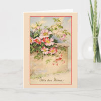 Tarjeta de felicitación francesa del día de madre