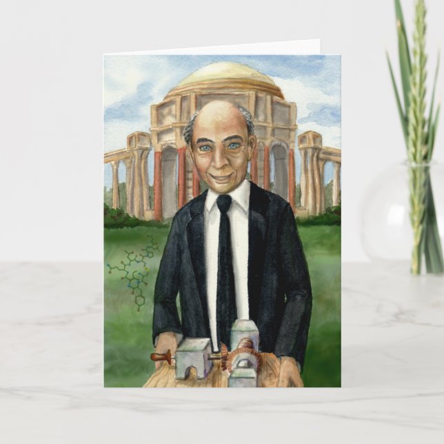 Tarjeta de felicitación Frank Oppenheimer (Anverso)