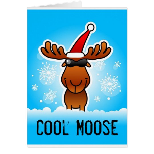 Tarjeta de felicitación fresca de los alces