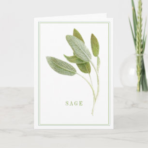 Tarjeta de felicitación FRESH SAGE