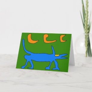 Tarjeta de felicitación Funky Dog y Tres Lunas!