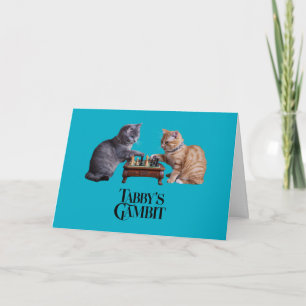 Tarjeta de felicitación Gambito de Tabby linda