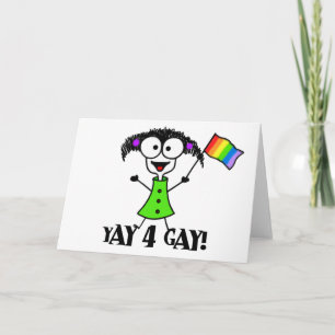 Tarjeta de felicitación gay Yay 4