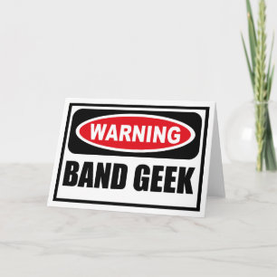 Tarjeta de felicitación GEEK de la banda de advert