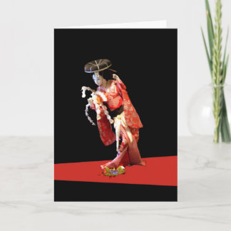 Tarjeta de felicitación Geisha