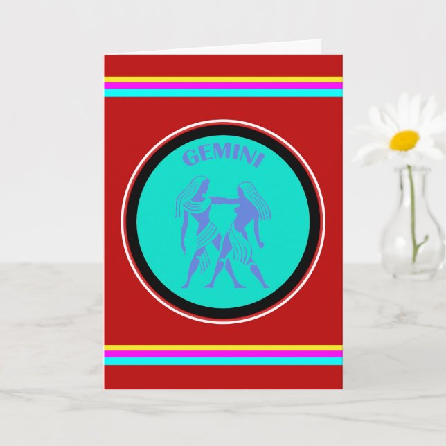 Tarjeta de felicitación Gemini (Planta pequeña)
