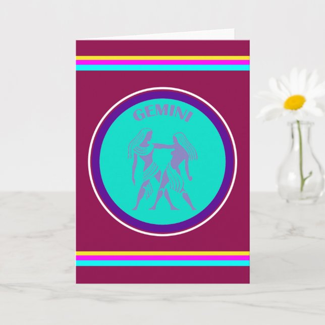 Tarjeta de felicitación Gemini (Planta pequeña)