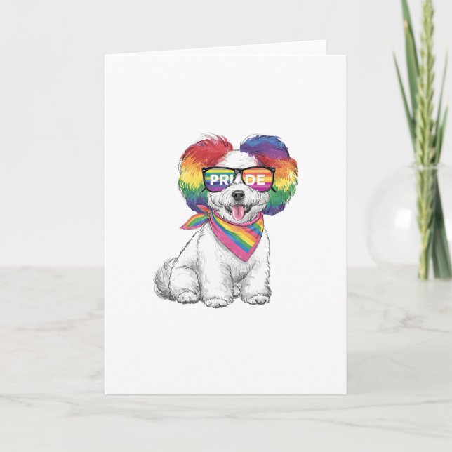 Tarjeta de felicitación general LGBTQ+ - Cachorro  (Anverso)